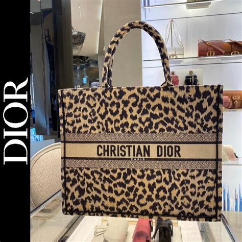 christian dior leopard tote|christian dior tote bag beige.